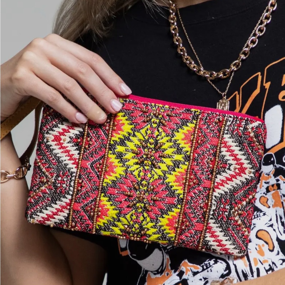 Handmade Ethnic Beaded Clutch